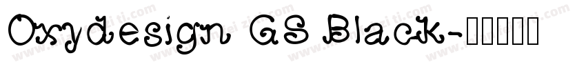 Oxydesign GS Black字体转换